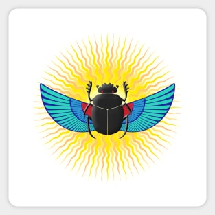 Winged Scarab Sticker